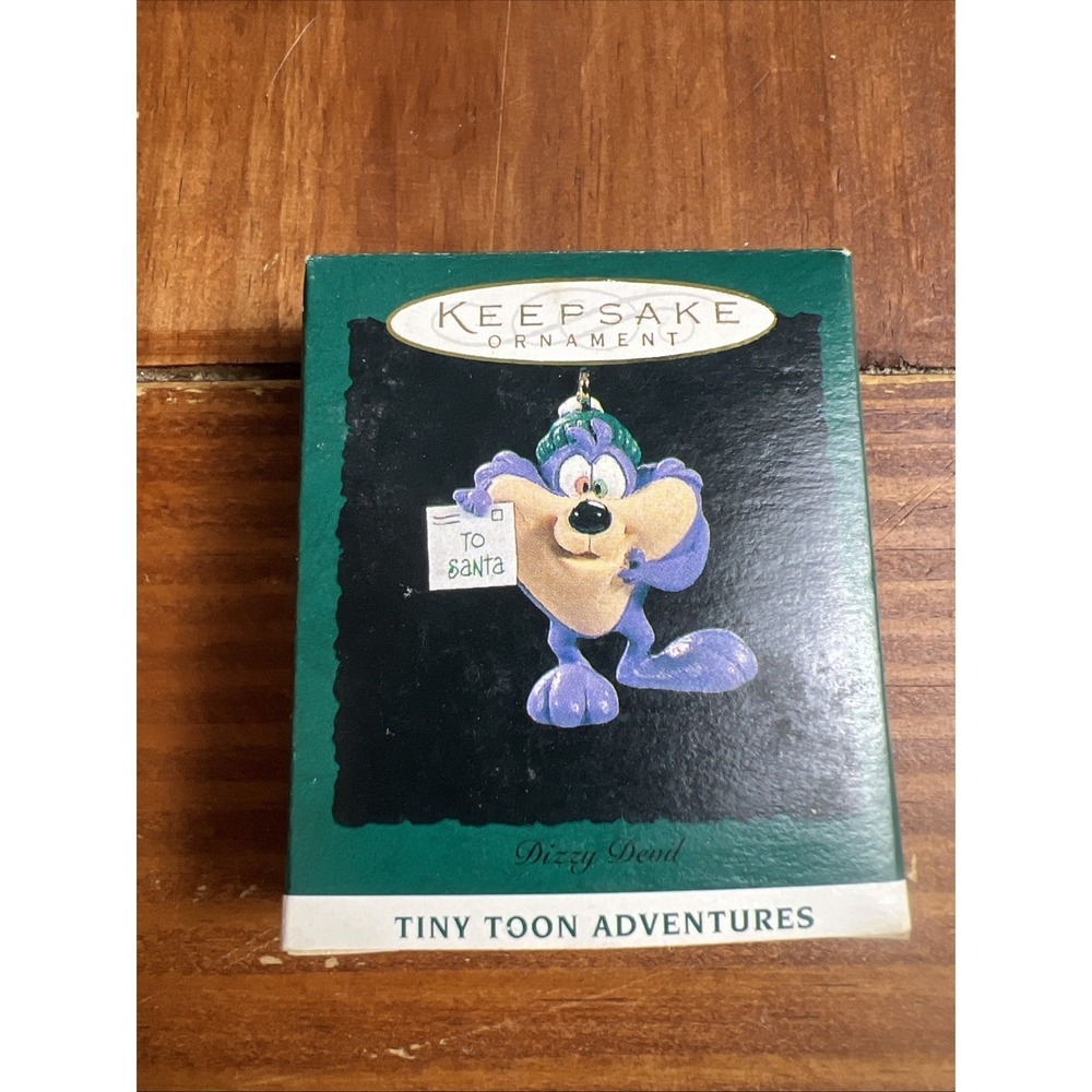 Hallmark Miniature Dizzy Devil Tiny Toon‎ Adventures Ornament With Original Box